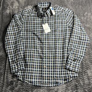 BARBOUR Navy plaid Regular fit Fit Shirt M NWT